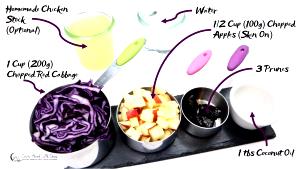 1 Cup Chopped Red Cabbage