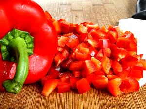 1 Cup Chopped Red Sweet Pepper