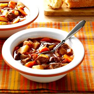 1 Cup Chunky Style Beef Vegetable Stew Type Soup with Rice