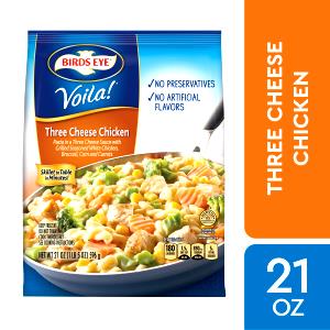 1 cup cooked (192 g) Voila! Three Cheese Chicken