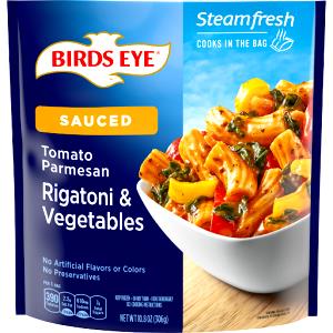 1 cup cooked (216 g) Lightly Sauced Rigatoni & Vegetables with Tomato Parmesan Sauce