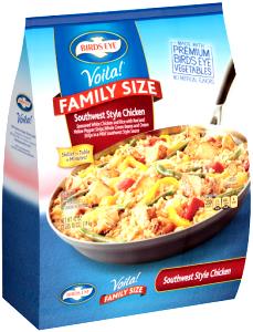 1 cup cooked (282 g) Voila! Southwestern Style Chicken