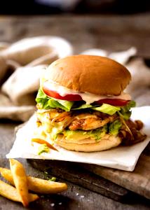 1 Cup Cooked Chicken Burger