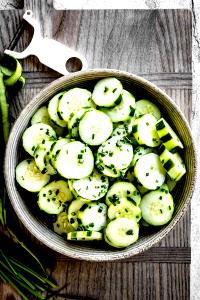 1 Cup Cooked Cucumber (Fat Added in Cooking)