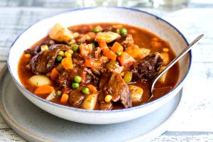 1 Cup Cooked, Diced Beef Stew Meat