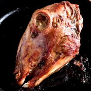 1 Cup Cooked, Diced Goat Head