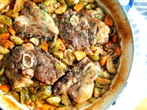 1 Cup Cooked, Diced Lamb Shoulder Chop (Lean Only Eaten)