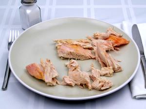 1 Cup Cooked, Diced Light Turkey Meat (Skin Not Eaten)