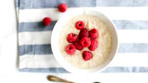 1 Cup Cooked Oat Bran Cereal made with Milk (Fat Not Added in Cooking)