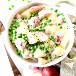1 Cup Cooked Peas and Potatoes (Fat Not Added in Cooking)