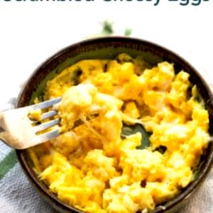 1 Cup Cooked Scrambled Egg (Cholesterol-Free Frozen Mixture with Cheese)