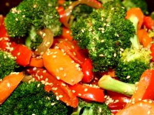 1 Cup Cooked Vegetable Combination with Soy-Based Sauce (Including Carrots, Broccoli, and/or Dark-Green Leafy)