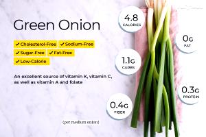 1 Cup Cooked Young Green Onions (Fat Not Added in Cooking)