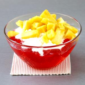 1 Cup Cottage Cheese (with Gelatin Dessert and Fruit)