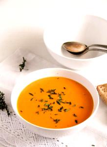 1 Cup Cream of Carrot with Rice Soup (Prepared with Milk)