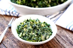 1 Cup Creamed Spinach