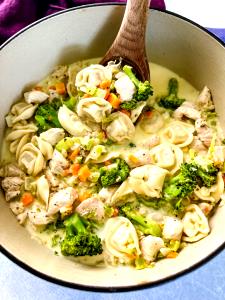 1 Cup Creamy Chicken Alfredo Soup, Chunky