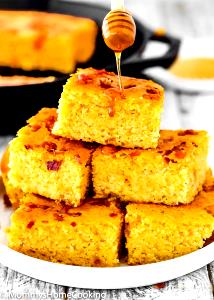 1 Cup Crumbled Cornbread (with Egg Substitute, Home Recipe)