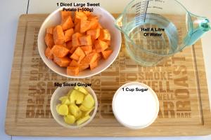 1 Cup Cubed Sweet Potato