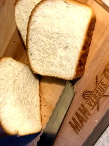 1 Cup Cubed White Bread (No Salt)