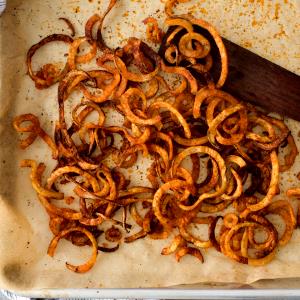 1 Cup Curly Fries Oven Baked Potato French Fries (from Frozen)