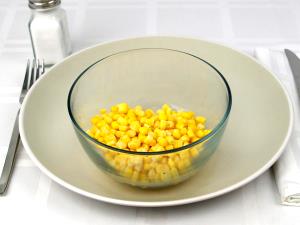 1 Cup Cut White Sweet Corn (Without Salt, Drained, Cooked, Boiled)