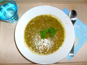 1 cup Dakota Smashed Pea & Barley Soup (Cup)