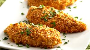1 Cup Diced Baked or Fried Coated Chicken Breast Skinless (Coating Not Eaten)