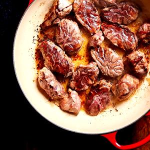 1 Cup Diced Braised Beef Steak (Lean Only Eaten)