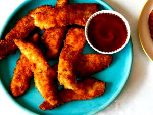 1 Cup Diced Breaded Chicken Strips