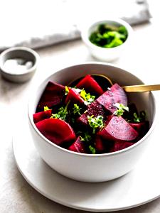 1 Cup Diced Cooked Beets (from Frozen)