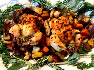 1 Cup Diced, Cooked Cornish Game Hen (Skin Eaten)