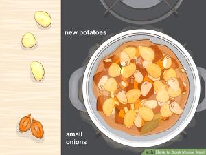 1 Cup Diced Cooked Moose