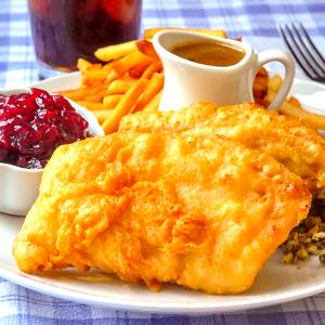 1 Cup Diced Fried Battered Light or Dark Turkey Meat