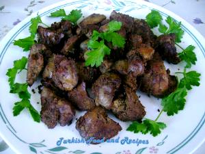 1 Cup Diced Fried Chicken Liver