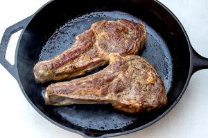1 Cup Diced Fried Veal Chop (Lean and Fat Eaten)