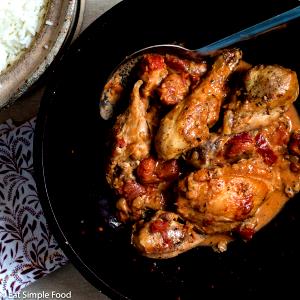 1 Cup Diced Stewed Chicken (Skin Eaten)