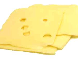 1 Cup Diced Swiss Cheese (Low Fat, Pasteurized)