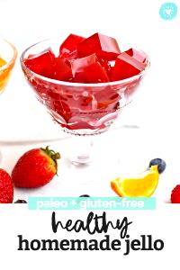 1 Cup Diet Gelatin Dessert with Fruit and Vegetables (Sweetened with Low Calorie Sweetener)