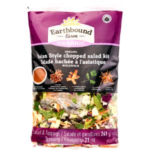 1 cup dressed salad with toppings (100 g) Organic Asian Inspired Salad Kit