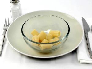 1 cup dry (56 g) Organic Rigatoni
