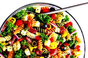 1 cup dry Tri-Colored Rainbow Rotini Pasta