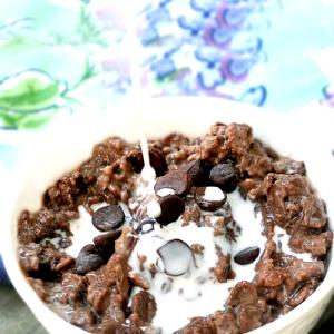 1 Cup, Dry, Yields Chocolate Wheat Cereal (Fat Not Added in Cooking)