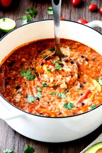 1 Cup Fajita Chicken W/Rice & Beans Soup, Rts