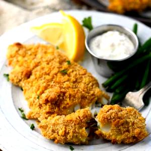 1 Cup Flaked Baked Breaded or Battered Catfish