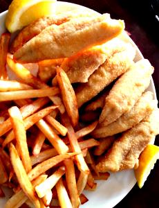 1 Cup Flaked Fried Battered Ocean Perch