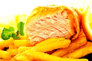 1 Cup Flaked Fried Battered Salmon