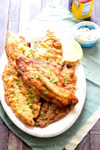 1 Cup Flaked Fried Floured or Breaded Catfish