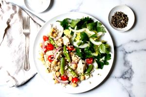 1 Cup Flaked Steamed or Poached Tuna