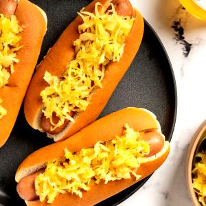 1 Cup Frankfurters or Hot Dogs and Sauerkraut (Mixture)